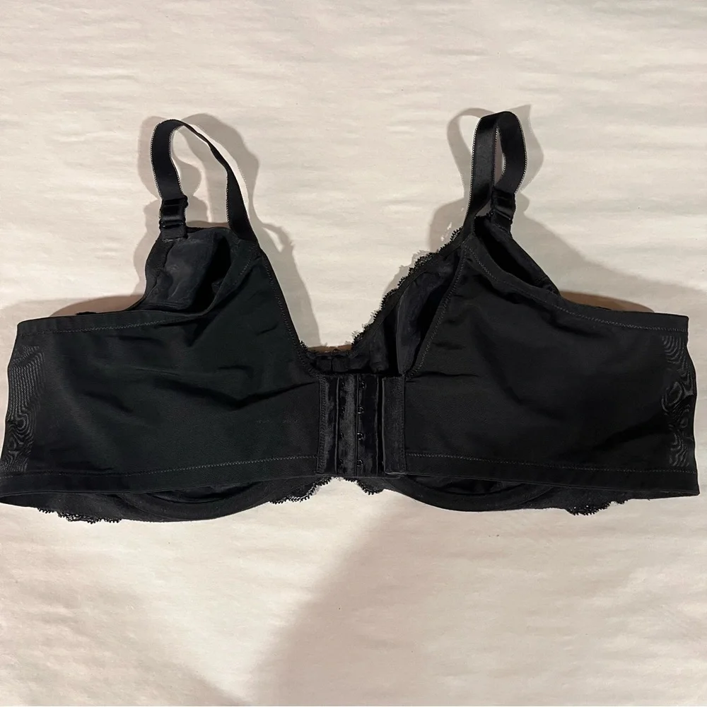 Torrid Black Lace Unlined Full Coverage Underwire Bra 46D - Picture 5 of 12
